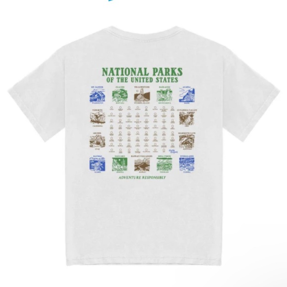 Parks Project | NWT Pictogram National Parks Short Sleeve T-Shirt | M - Picture 1 of 15